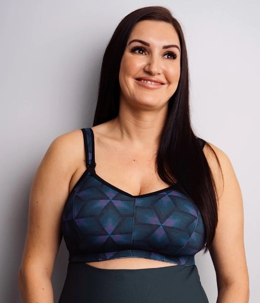 Mom wearing her Cadenshae bra