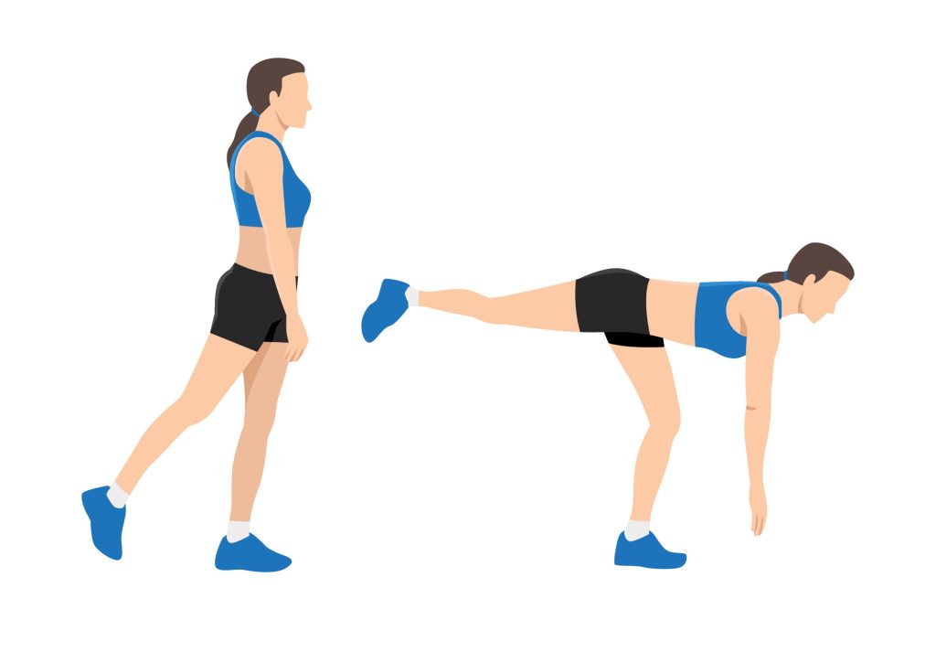 Include single leg dead lifts in your pelvic floor strengthening routine