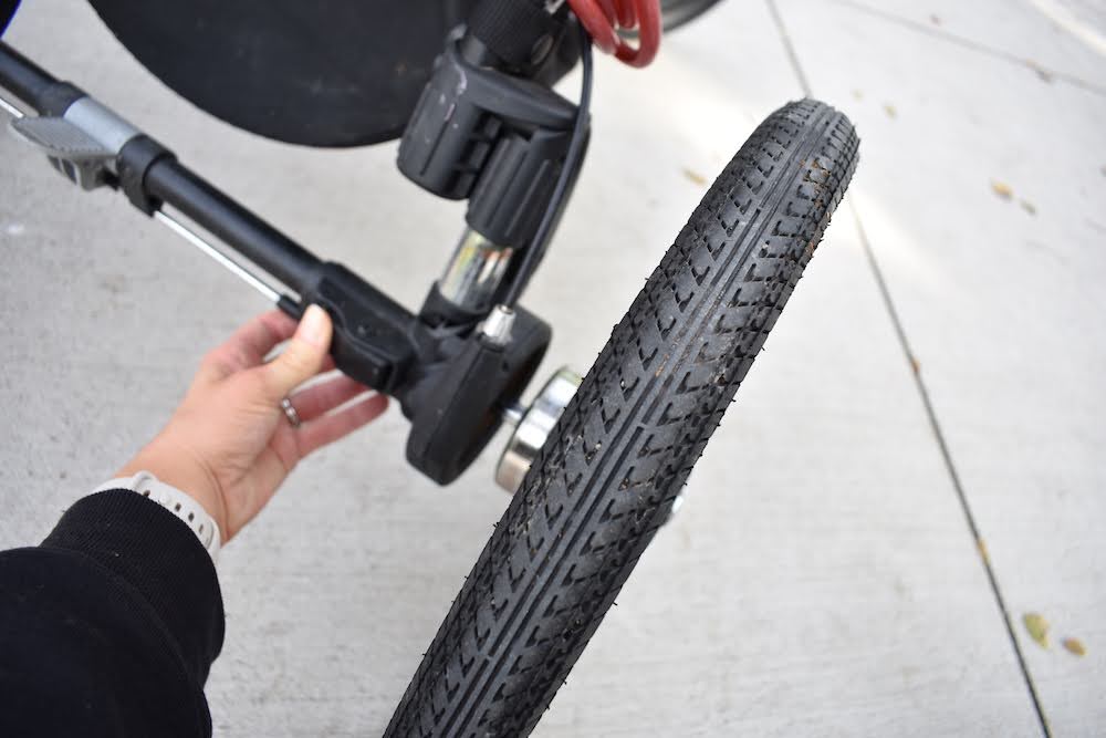 How to remove back wheel on Baby Jogger Summit X3 Pram