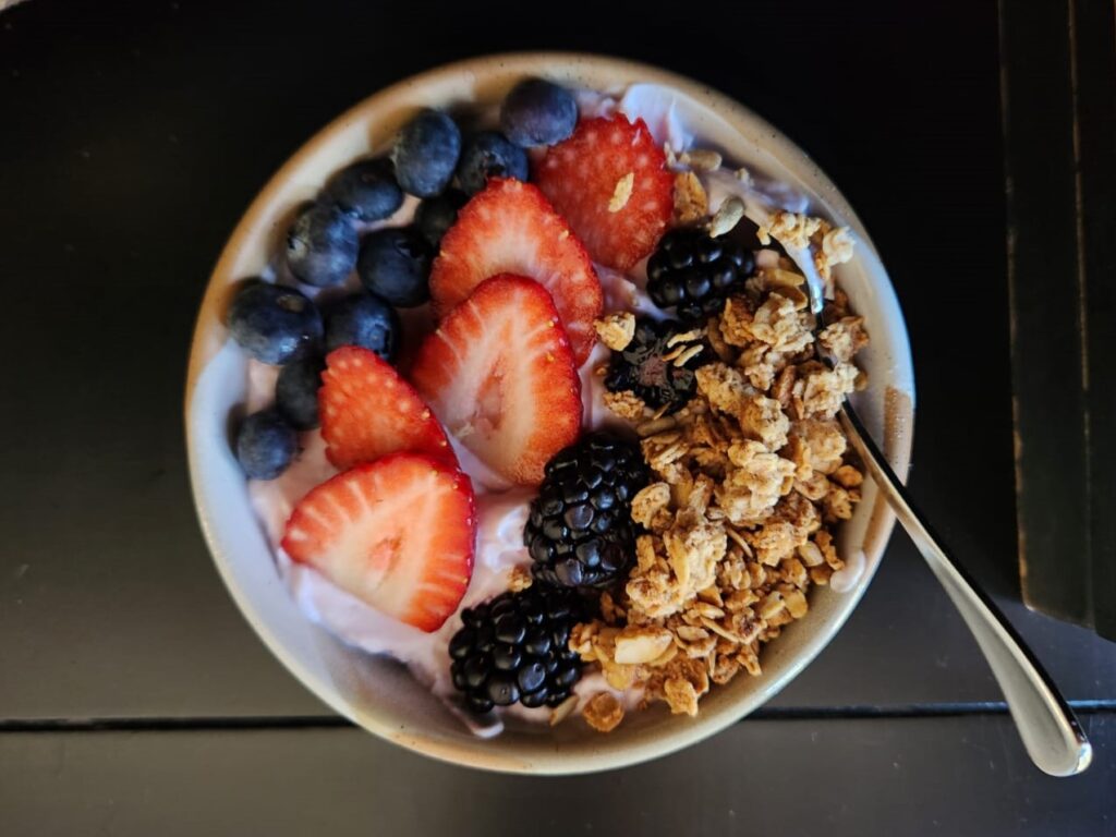 Protein Yoghurt with Berries for Breakfast