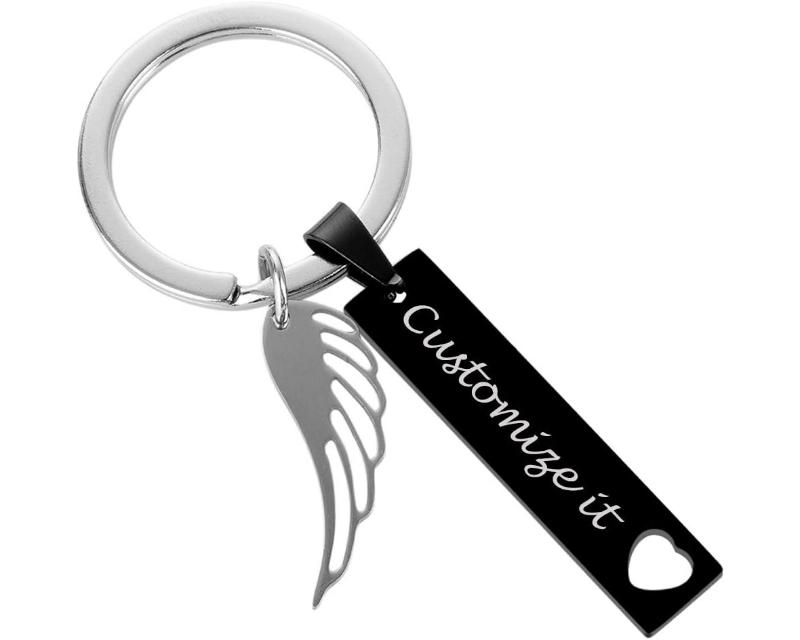 Engraved keyring to show your running mom support