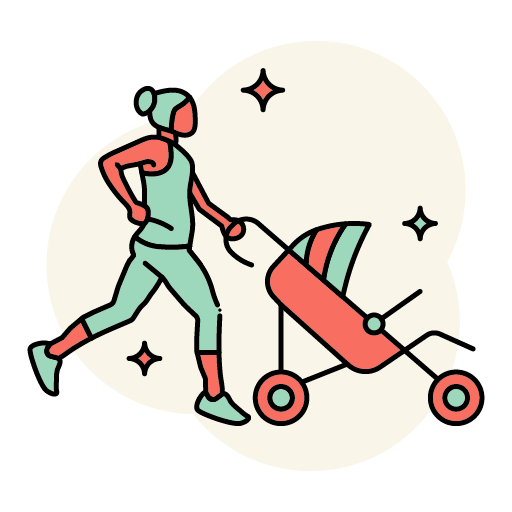 Postpartum Running with Stroller