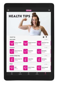 Exercise after birth by using the Get Mom Strong postpartum app