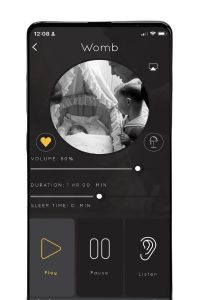 Tuck baby in with the white noise feature in the Sound Sleeper app