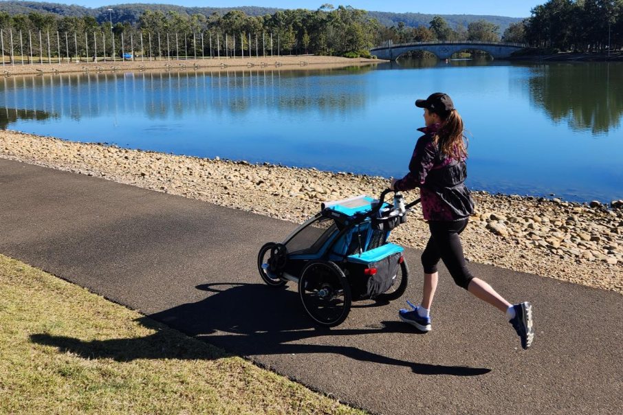 Charli Rohn Burning Calories Stroller Pushing