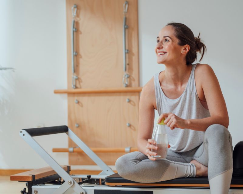 Mom with more energy after regular postnatal Pilates