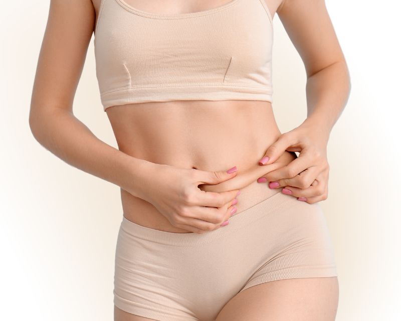 Reduced stomach fat after postnatal Pilates