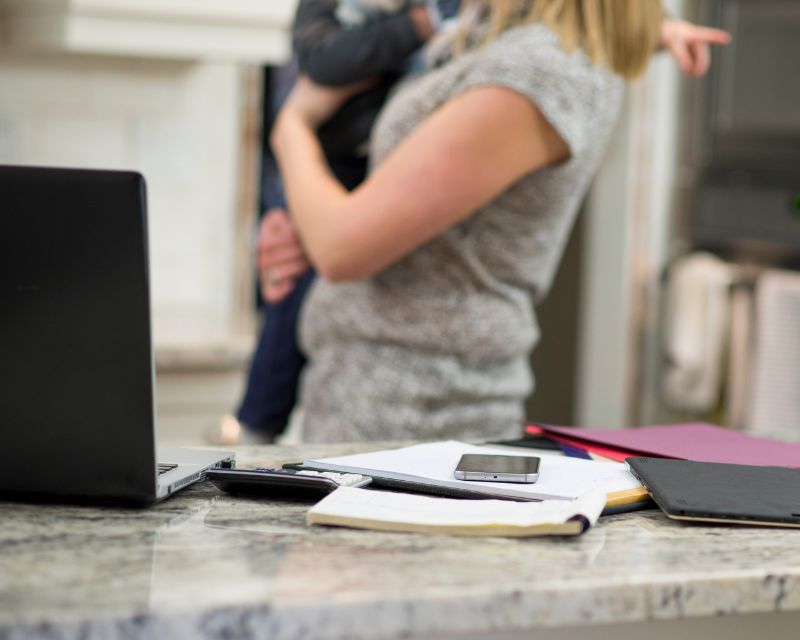 Multitasking mom trying to find time to exercise after birth